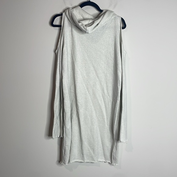 RtA | Women’s Joelle Cold Shoulder Metallic Hooded Dress Size Small - Picture 7 of 7